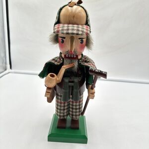 VTG Steinbach Nutcracker Sherlock Holmes Figurine Germany Christmas Figurine 12”